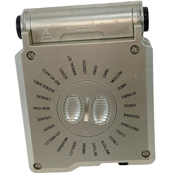 Samsonite Travel Alarm Clock With World Time & Snooze Function - Picture 2 of 5